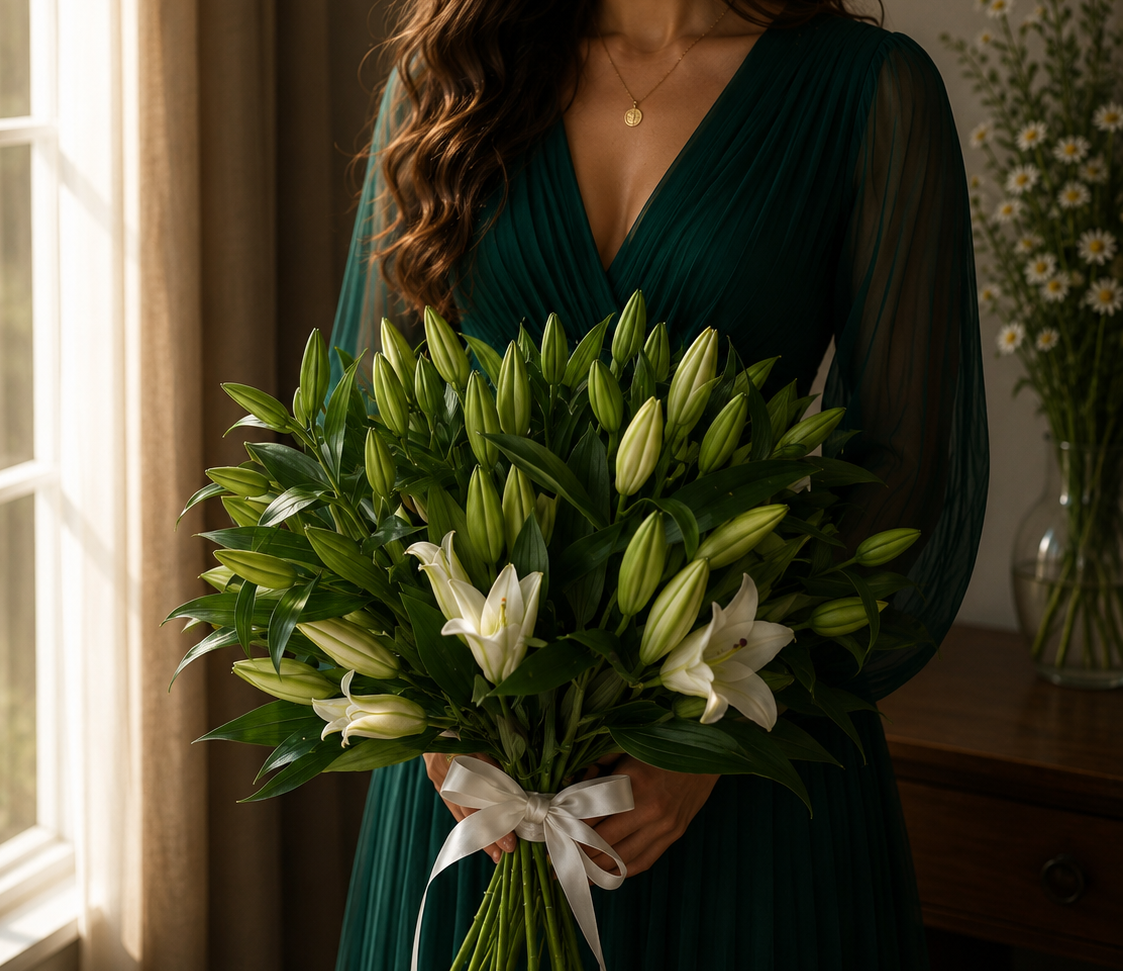 Bouquet of 17 Lilies