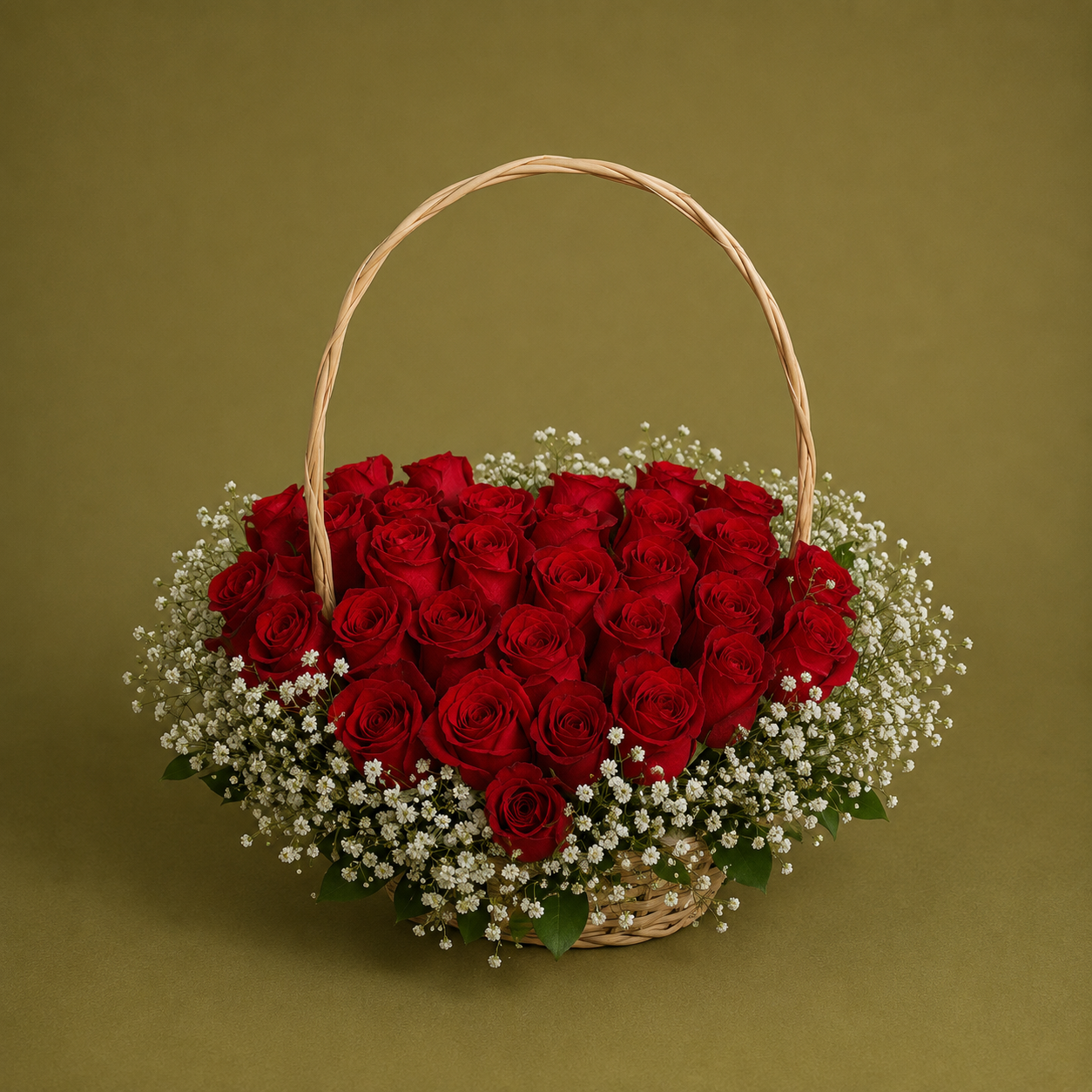 Heart of Roses Basket